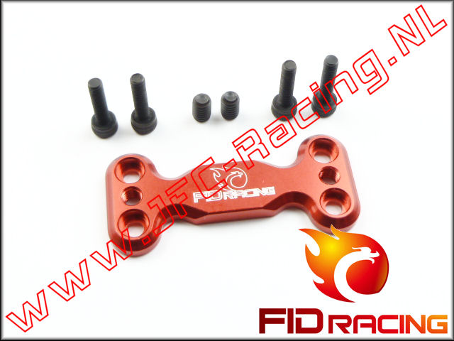 FID 003F-RED, FID Racing Stabilisator Steun (Front)(LOSI 5ive / Mini WRC)(Aluminium)(<FONT COLOR=ff0000>Red</FONT>) 1st.